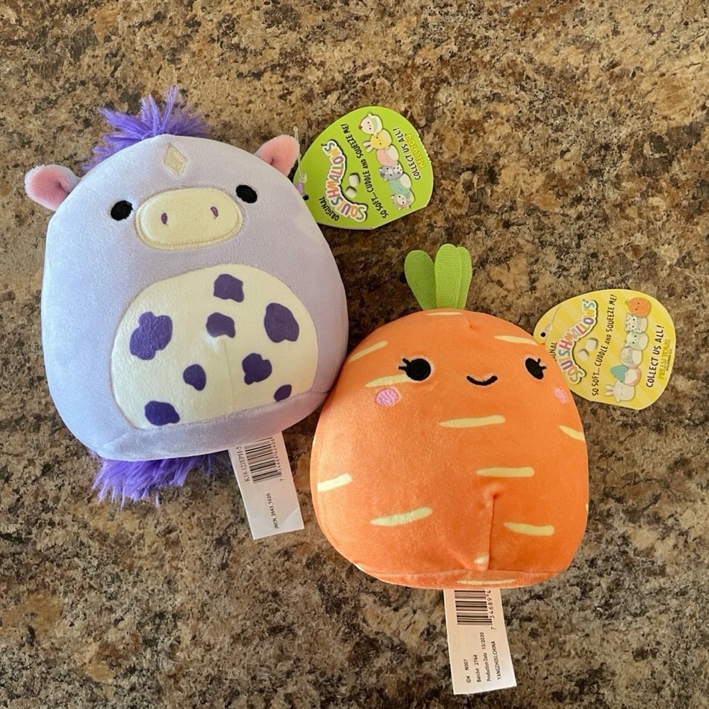 New! 5” Meadow and Caroleena Squishmallow Bundle